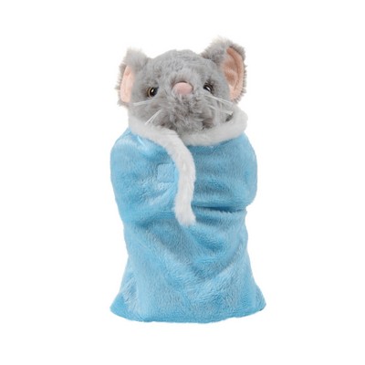 soft plush Mouse in sleeping bag
