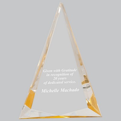 6 3/4" x 9" Gold Pinnacle Acrylic