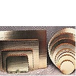 Double Wall Rectangular Gold Cake & Pizza Pad (18"x13")