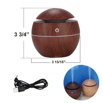Wood Brown Humidifier Aromatherapy Machine