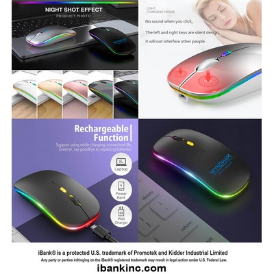 iBank ® Bluetooth Wireless Mouse, LED Slim Dual Mode (Bluetooth 5.1 and 2.4G Wireless)