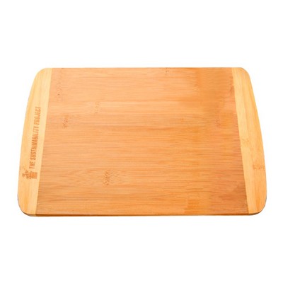 Large Two-Tone Bamboo Cutting Board (Engraved Imprint)
