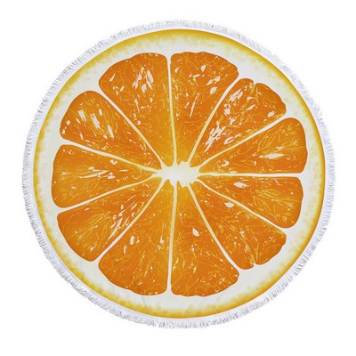 Round Fruit Printed Beach Towel