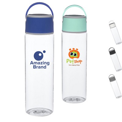 23 oz. BPA free Plastic Sports Water Bottle w/ Carry Handle