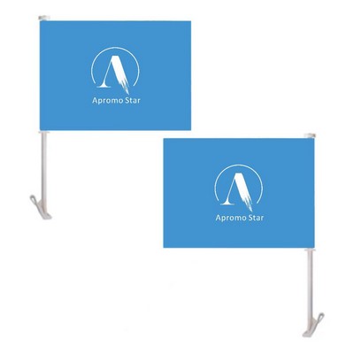 Double Sided Printed Custom Car Flag 12" x 18"