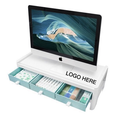 Monitor Stand Riser w/Drawer