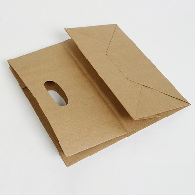 Punched Kraft Paper Tote Bag