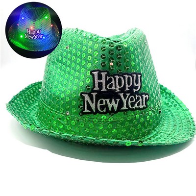 LED Sequin Fedora Hat