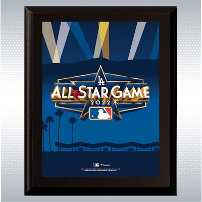 Black Matte Finish Wood Plaque w/Full Color Sublimated Plate (12" x 15")