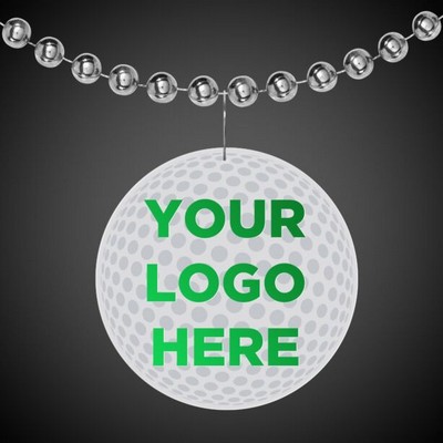 2 1/2" Golf Ball Plastic Medallion(Digi-Printed)