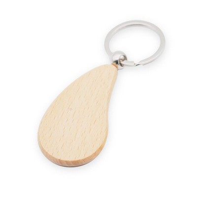 Drop Wooden Keychain