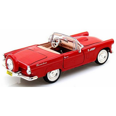 7.25" Red 1956 Ford Thunderbird Convertible Diecast