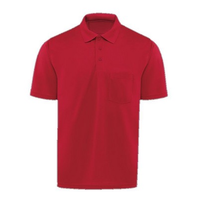 Red Kap™ Men's Performance Knit® Polo w/Pocket - Red