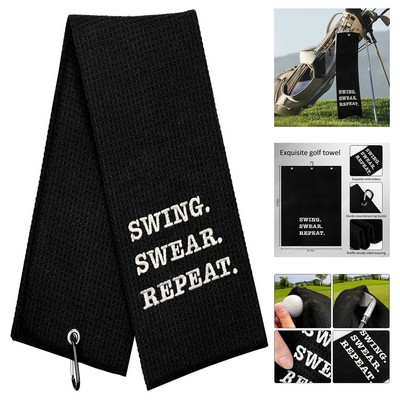 15.7 x 15.7" Fun Golf Towel