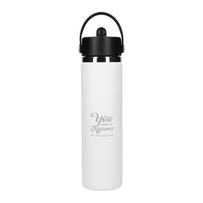 Hydro Flask Bottle Wide Mouth w/ Straw Cap 24 oz
