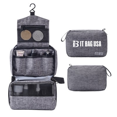 Foldable Toiletry Travel Organizer Bag with Hook