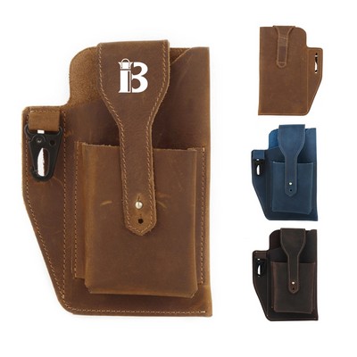 Men's retro multi-function phone Fanny pack