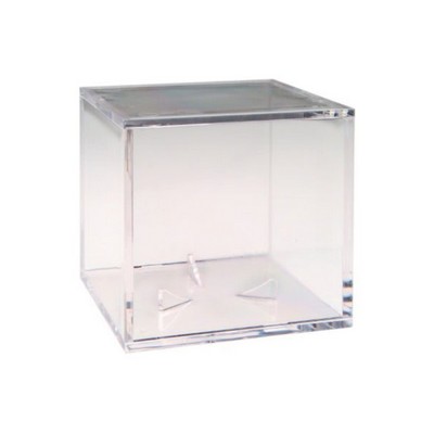 UV Baseball BallQube Display Case with Grandstand Holder