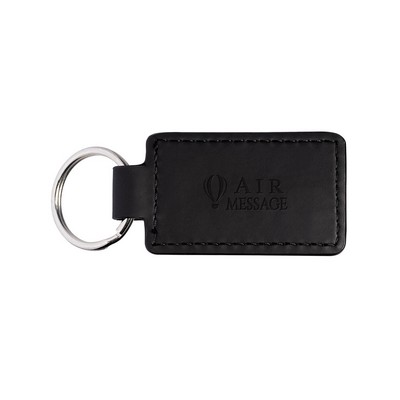Tuscany PU Leather Rectangle Keychain