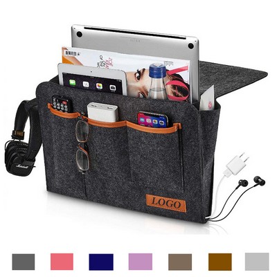 Multi-Pockets Felt Sofa Armrest Organizer