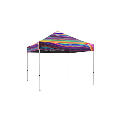Recycled pop up tent - 10'x10' printed recycled roof