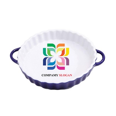 6" Pie Dish with Ribbed Edge