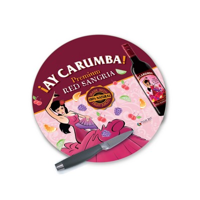 Full Coverage Flexible Cutting Mat Round 13.5" by Chop-Chop