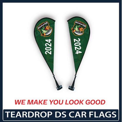 Double Sided Premium Teardrop Car Flag