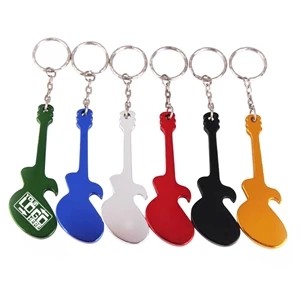 Metal Guitar shaped Bottle Opener