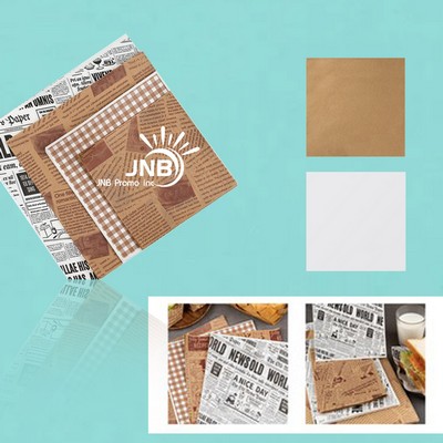 Personalized Wrapping Paper for Hamburgers