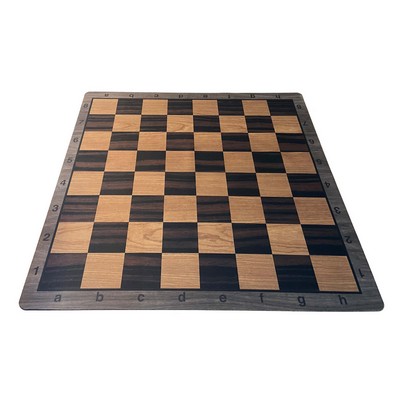 Mousepad Tournament Chess Board, Printed Weathered Wood Grain, 20"