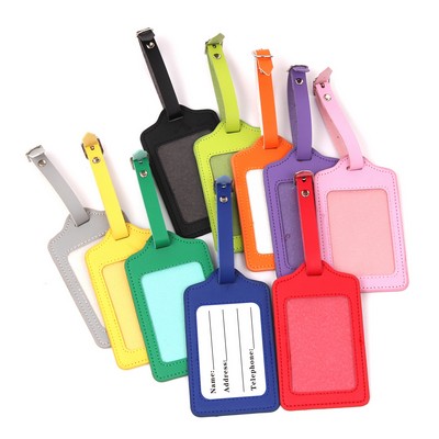 PU Leather Luggage Tags
