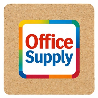 4" Square Cork Coaster