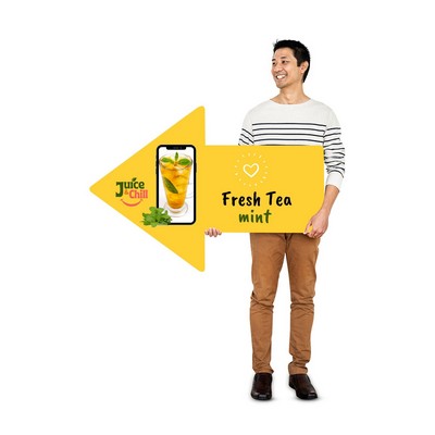 Directional Arrow Signs, Double Sided (5' x 2ft)