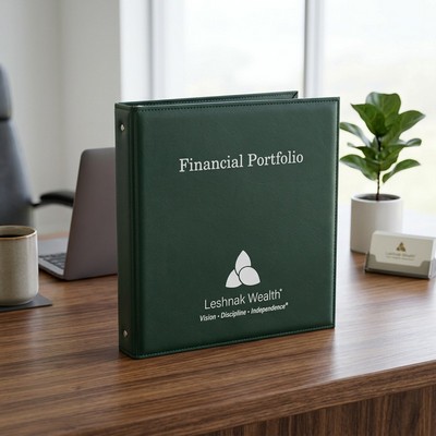 .75" Round Ring 11" x 8.5" Turned & Stitched Binder