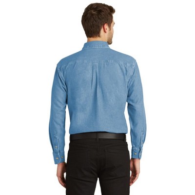 Port Authority® Tall Long Sleeve Denim Shirt