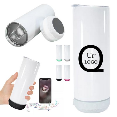 20Oz Stainless Steel Speaker Tumbler