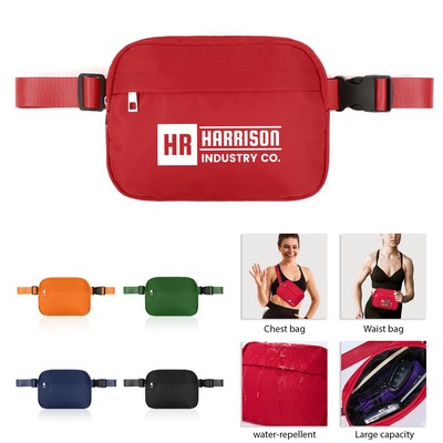 Large Capacity Cross Body Zipper Fanny Pack