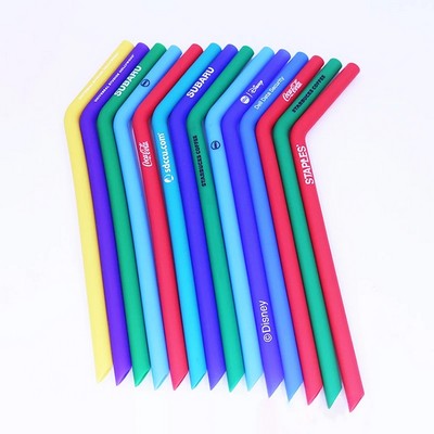 Custom Logo Silicone Straw