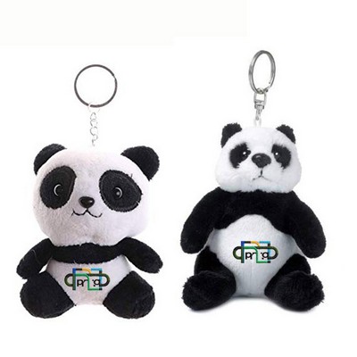 5" Plush Panda Keychain Bag Pendant