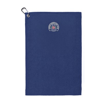 Golf Links Waffle Weave Towel - Royal Blue