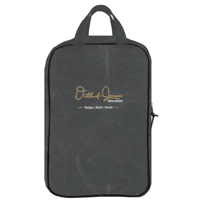 Polyester Shoe Bag (14 Oz. Waxed Canvas)