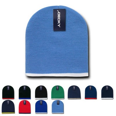 Decky Single Striped Knit Beanie