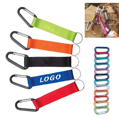 3/4" Pocket Lanyard w/Carabiner & Keyring