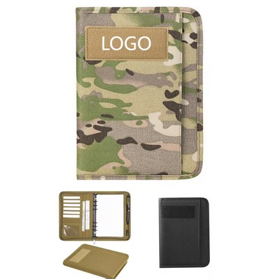 Tactical Notebook with Zippered for Folders