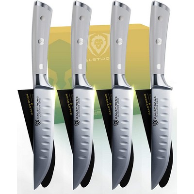 Dalstrong 4-Piece Steak Knife Set - 5" Blade - German Steel - Gladiator Series - Nsf Certified