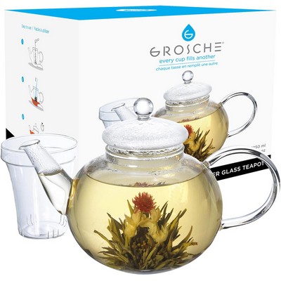 Infuser Teapot: Monaco - 1250ml/42 fl. oz glass teapot with glass infuser