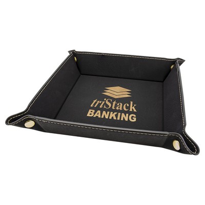 6" x 6" Snap Up Tray, Laserable Leatherette