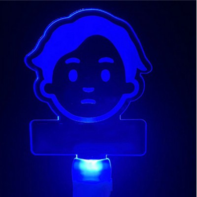 Custom Glow Stick Gig Glow Sign Handheld Support Stick - Blue Glow