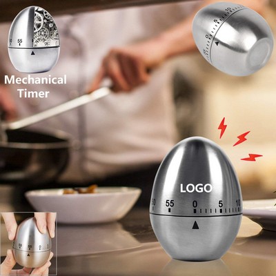 Egg Shaped Mechanical Countdown Clock Timer Alarm